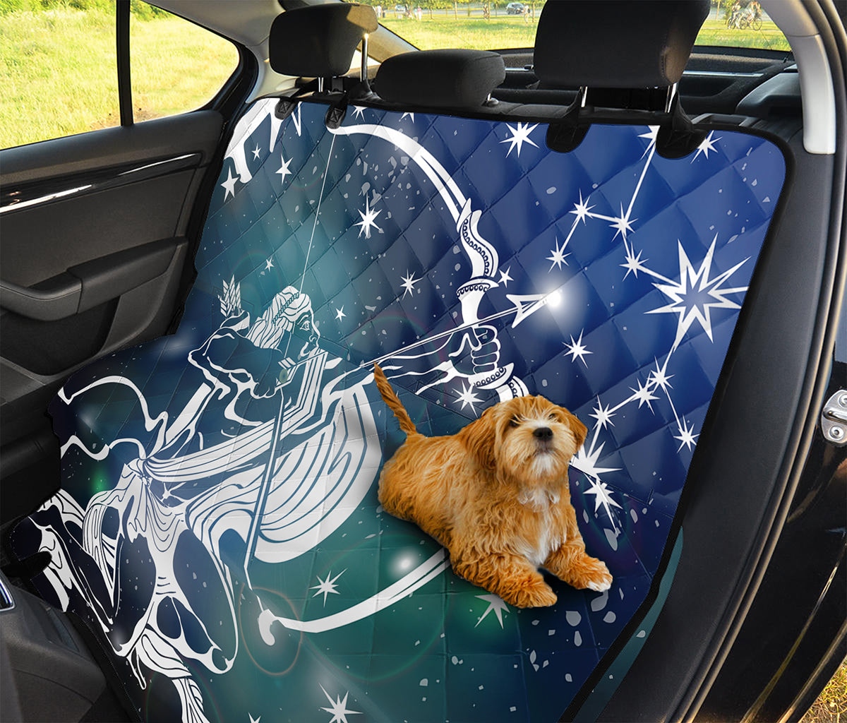 Constellation Of Sagittarius Print Pet Car Back Seat Cover