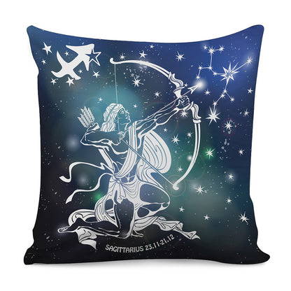 Constellation Of Sagittarius Print Pillow Cover