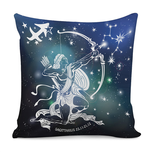 Constellation Of Sagittarius Print Pillow Cover
