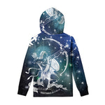 Constellation Of Sagittarius Print Pullover Hoodie