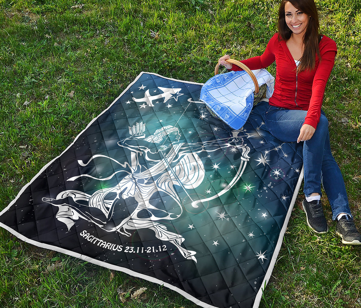 Constellation Of Sagittarius Print Quilt