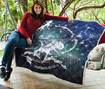 Constellation Of Sagittarius Print Quilt