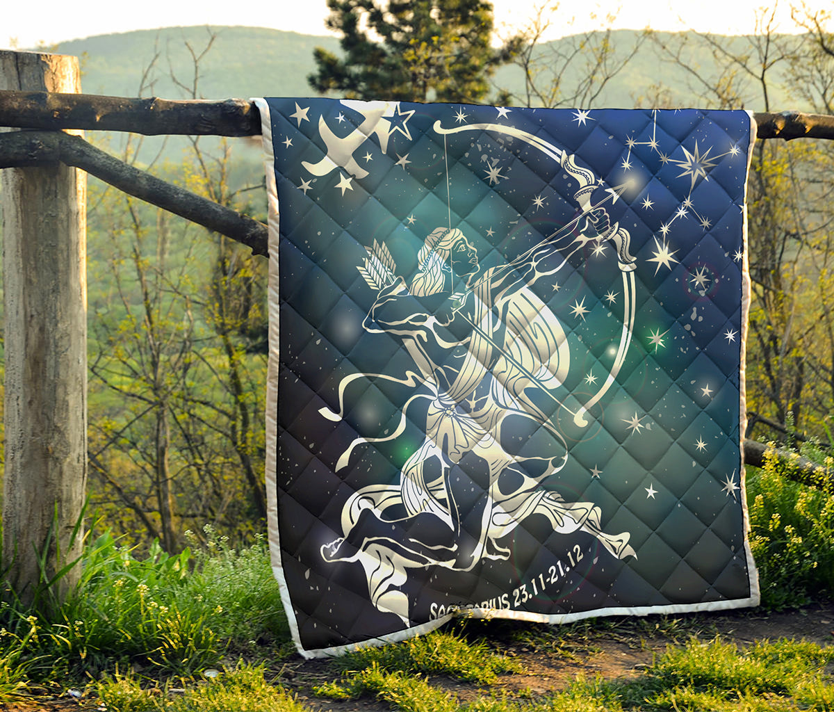 Constellation Of Sagittarius Print Quilt