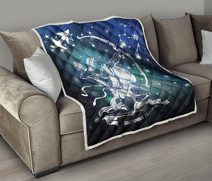 Constellation Of Sagittarius Print Quilt