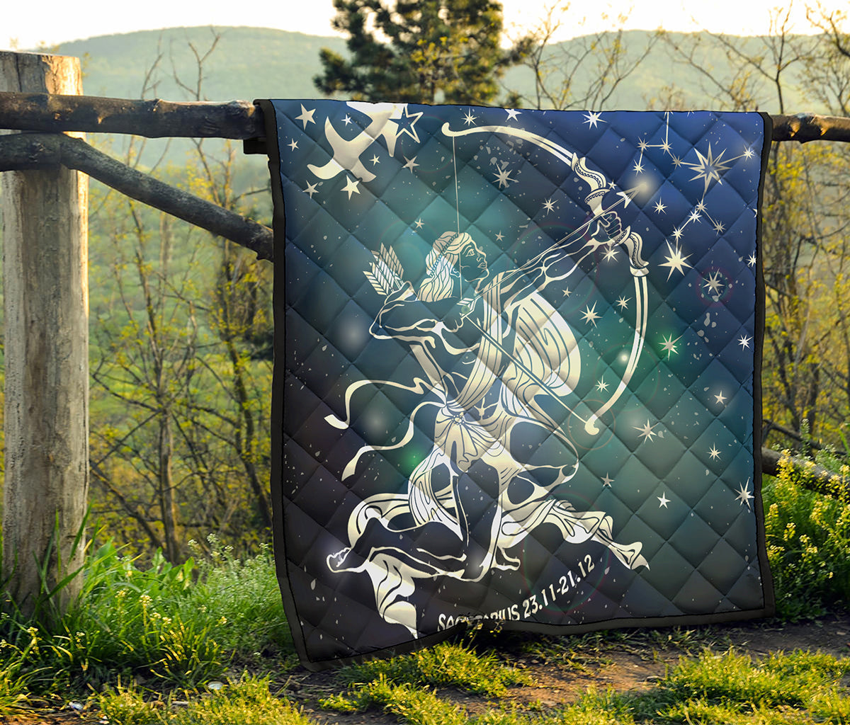 Constellation Of Sagittarius Print Quilt