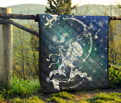Constellation Of Sagittarius Print Quilt