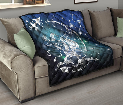 Constellation Of Sagittarius Print Quilt