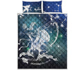 Constellation Of Sagittarius Print Quilt Bed Set