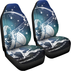 Constellation Of Sagittarius Print Universal Fit Car Seat Covers