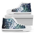 Constellation Of Sagittarius Print White High Top Shoes