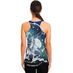 Constellation Of Sagittarius Print Women's Racerback Tank Top