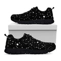 Constellation Sky Map Pattern Print Black Running Shoes