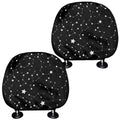 Constellation Sky Map Pattern Print Car Headrest Covers