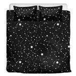 Constellation Sky Map Pattern Print Duvet Cover Bedding Set