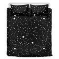 Constellation Sky Map Pattern Print Duvet Cover Bedding Set
