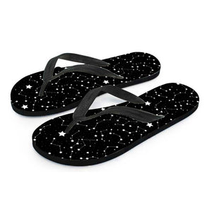 Constellation Sky Map Pattern Print Flip Flops