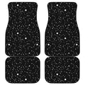 Constellation Sky Map Pattern Print Front and Back Car Floor Mats