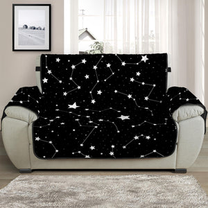 Constellation Sky Map Pattern Print Half Sofa Protector