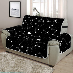 Constellation Sky Map Pattern Print Half Sofa Protector