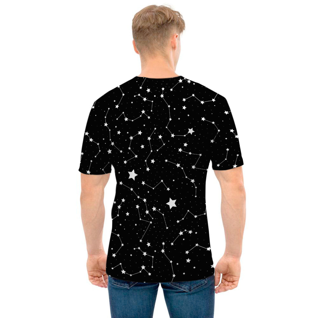 Constellation Sky Map Pattern Print Men's T-Shirt