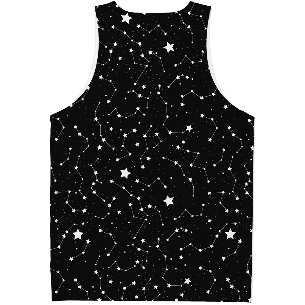 Constellation Sky Map Pattern Print Men's Tank Top