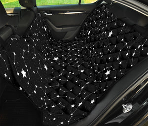 Constellation Sky Map Pattern Print Pet Car Back Seat Cover