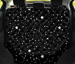 Constellation Sky Map Pattern Print Pet Car Back Seat Cover