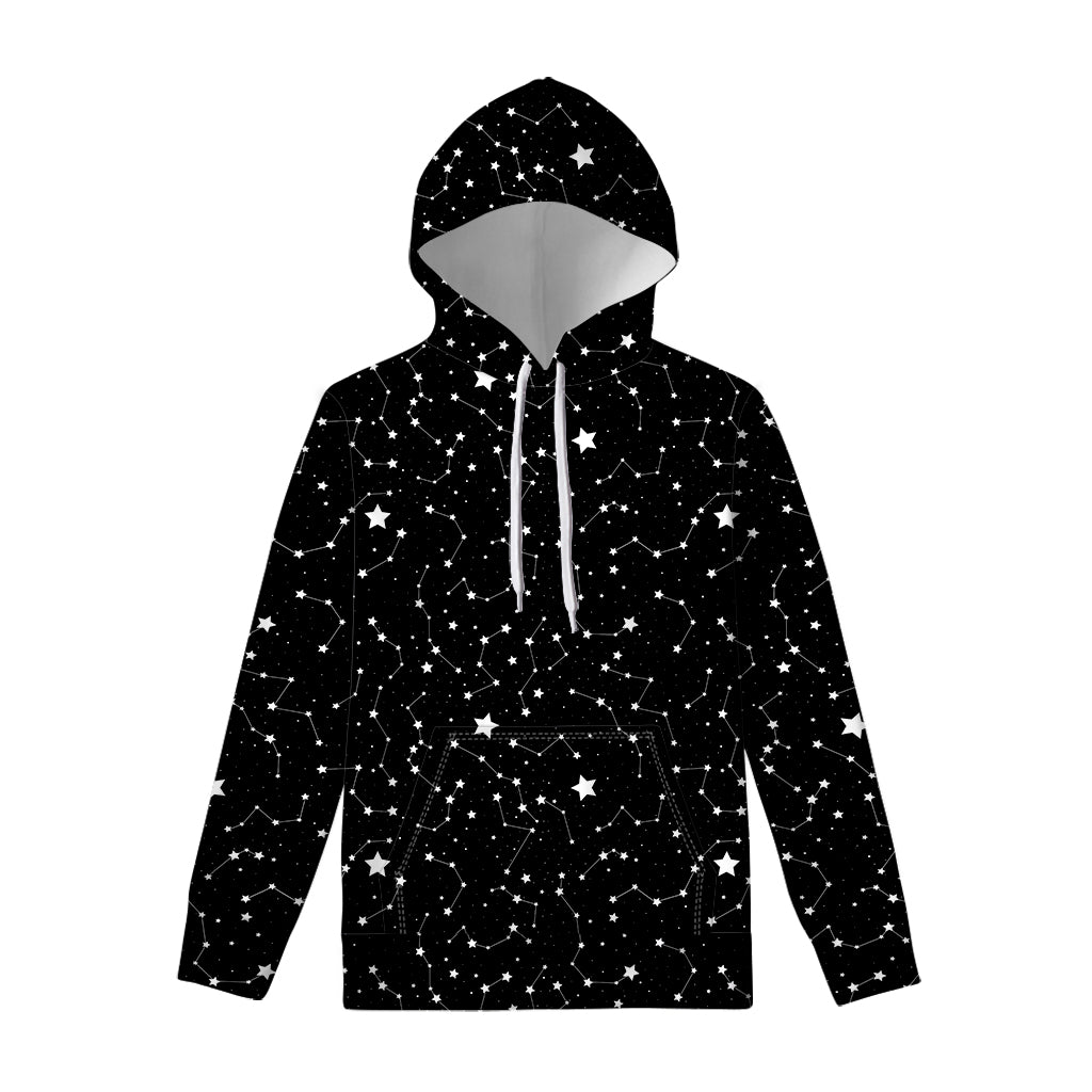 Constellation Sky Map Pattern Print Pullover Hoodie