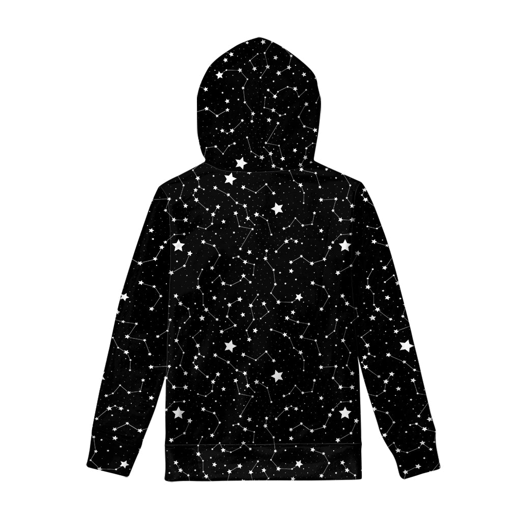 Constellation Sky Map Pattern Print Pullover Hoodie