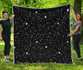 Constellation Sky Map Pattern Print Quilt