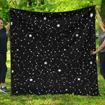 Constellation Sky Map Pattern Print Quilt