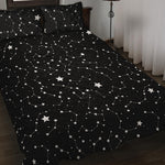 Constellation Sky Map Pattern Print Quilt Bed Set