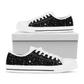 Constellation Sky Map Pattern Print White Low Top Sneakers