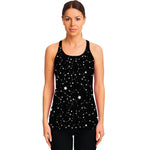 Constellation Sky Map Pattern Print Women's Racerback Tank Top