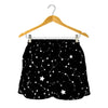 Constellation Sky Map Pattern Print Women's Shorts