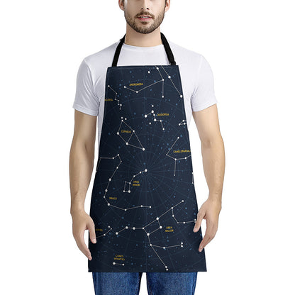 Constellation Sky Map Print Apron