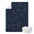 Constellation Sky Map Print Blanket
