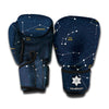 Constellation Sky Map Print Boxing Gloves