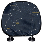 Constellation Sky Map Print Car Headrest Covers