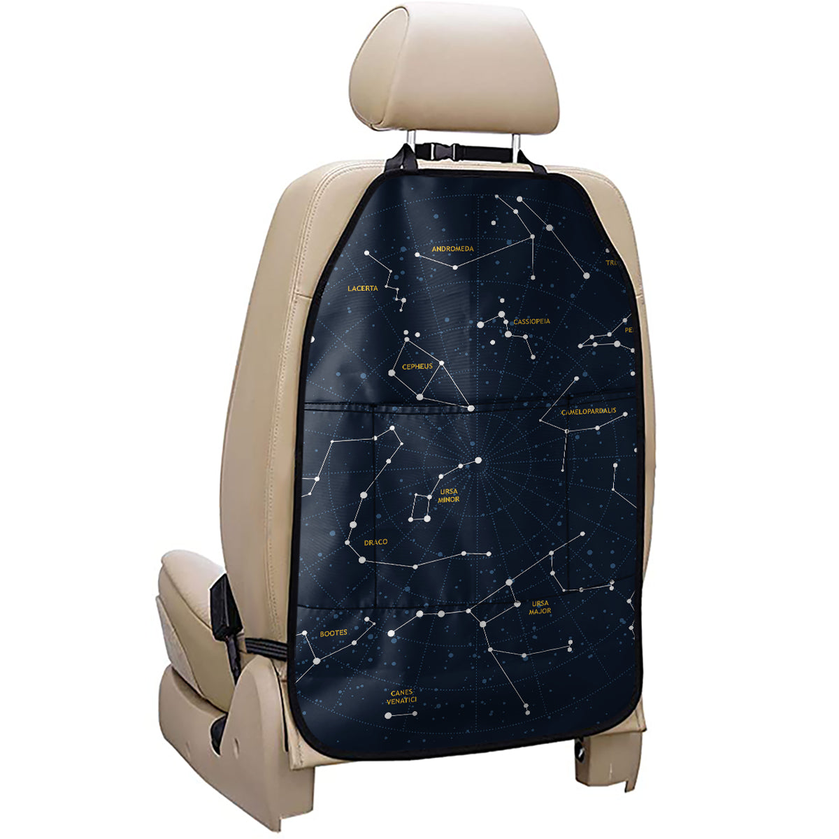 Constellation Sky Map Print Car Seat Organizers