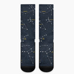 Constellation Sky Map Print Crew Socks