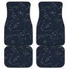 Constellation Sky Map Print Front and Back Car Floor Mats