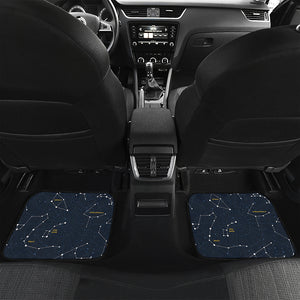 Constellation Sky Map Print Front and Back Car Floor Mats