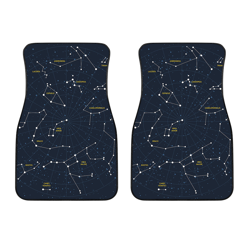 Constellation Sky Map Print Front Car Floor Mats