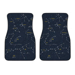 Constellation Sky Map Print Front Car Floor Mats