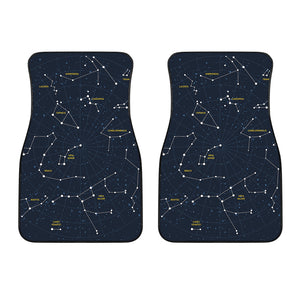 Constellation Sky Map Print Front Car Floor Mats