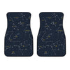 Constellation Sky Map Print Front Car Floor Mats