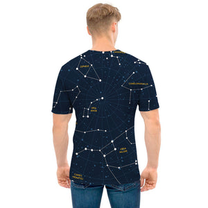 Constellation Sky Map Print Men's T-Shirt