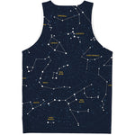 Constellation Sky Map Print Men's Tank Top