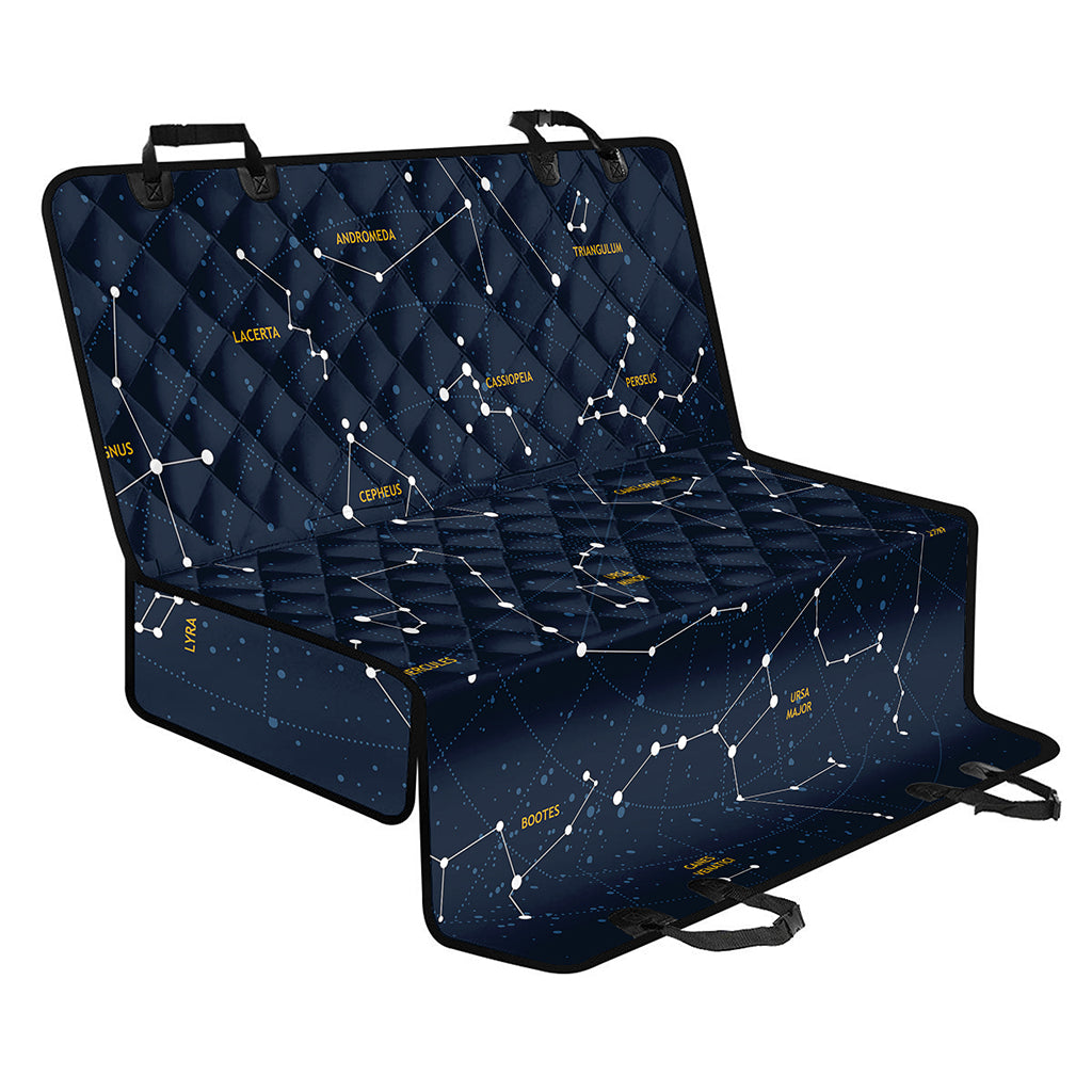 Constellation Sky Map Print Pet Car Back Seat Cover